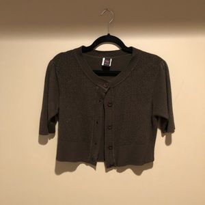 Cropped Knit Cardigan
